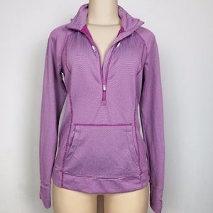 Tangerine hoodie pink & white striped size S